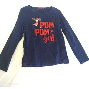 Sargent Major Pom Pom Girl Blue Long Sleeve T-shirt sz 8